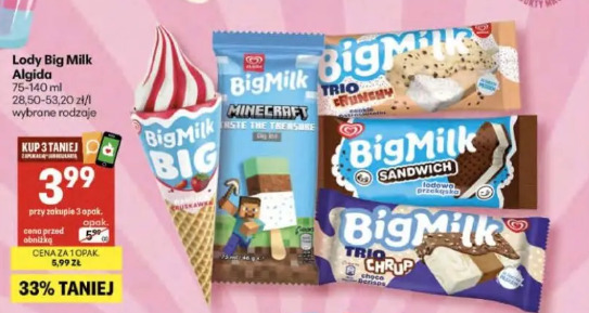 Lody Big Milk Algida
