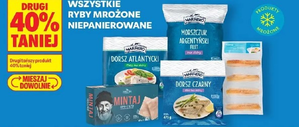 Wszystkie ryby mrożone niepanierowane