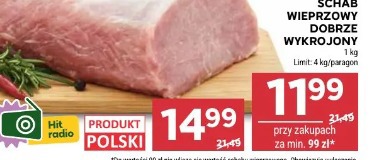 Schab wieprzowy dobrze wykrojony