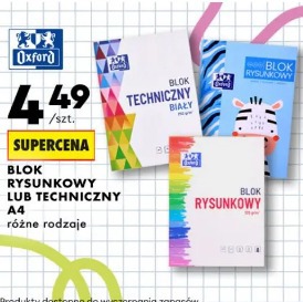 Oxford blok rysunkowy lub techniczny A4