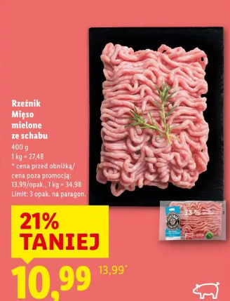 Rzeźnik Mięso mielone ze schabu