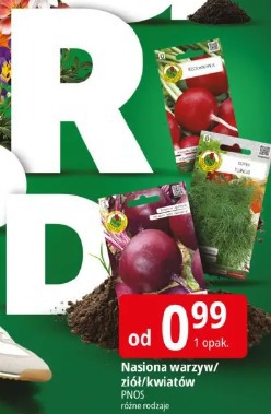 Nasiona warzyw/ziół/kwiatów PNOS