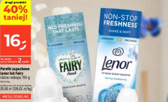 Perełki zapachowe Lenor lub Fairy