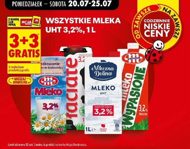 Wszystkie mleka UHT 3,2%, 1 l