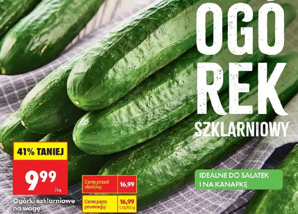 Ogórki szklarniowe na wagę