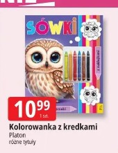 Kolorowanka z kredkami Platon