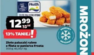 Złote paluszki rybne z fileta w panierce Frosta