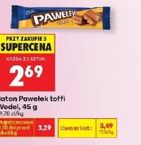 Baton Pawełek toffi Wedel, 45 g