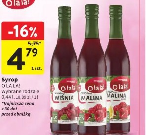Syrop O La La! malina