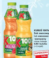 Kubuś 100% Sok owocowy lub owocowo-warzywny