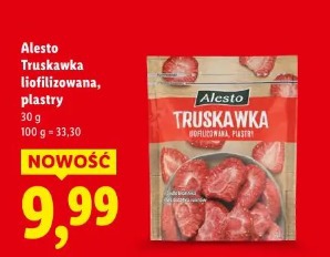 Alesto Truskawka liofilizowana, plastry