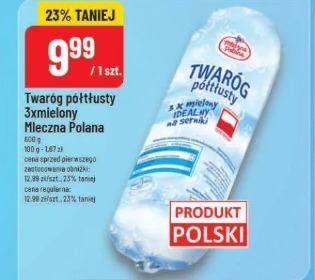 Twaróg półtłusty 3x mielony Mleczna Polana
