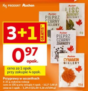 Przyprawy w saszetkach Auchan