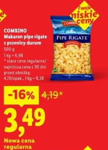 Combino Makaron pipe rigate z pszenicy durum