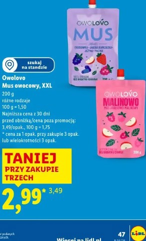 Owolovo Mus owocowy, XXL