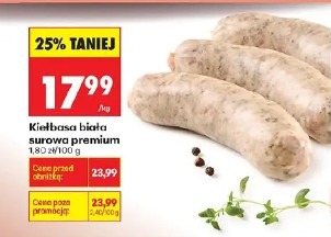 Kiełbasa biała surowa premium