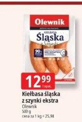 Kiełbasa śląska z szynki ekstra Olewnik