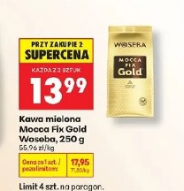 Kawa mielona Mocca Fix Gold Woseba, 250 g