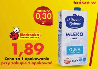Mleczna Dolina mleko UHT 0,5%