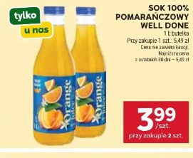 Sok 100% pomarańczowy Well Done