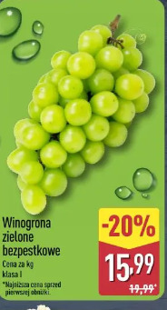 Winogrona zielone bezpestkowe