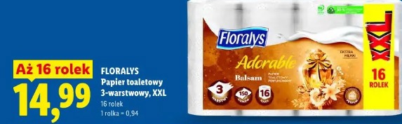 Floralys Papier toaletowy 3-warstwowy, XXL