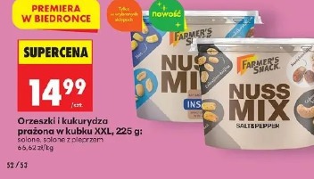 Orzeszki i kukurydza prażona w kubku XXL Farmer's Snack
