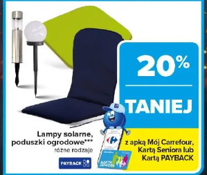 Lampy solarne, poduszki ogrodowe