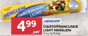 Ciasto francuskie light Henglein