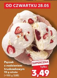 Pączek z nadzieniem truskawkowym
