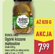 Runoland Ogórki kiszone małosolne