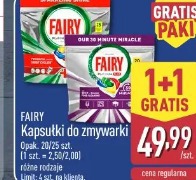 Kapsułki do zmywarki Fairy 1+1
