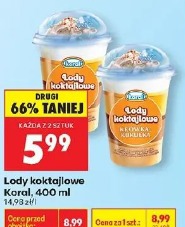 Lody koktajlowe Koral