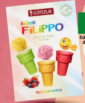 Kubeczki tęczowe do lodów Filippo Gotszlik