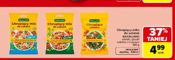 Chrupiący miks do sałatek Bakalland włoski, grecki sałatka chrupiąca
