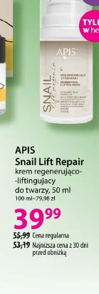 Apis Snail Lift Repair krem regenerująco-liftingujący do twarzy