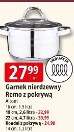 Garnek nierdzewny Remo z pokrywą Altom