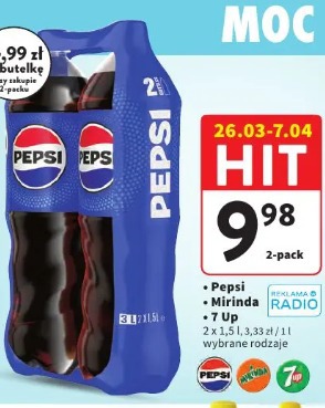 Pepsi, Mirinda, 7 Up napój gazowany