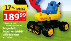 Mega duża koparka-jeździk z siedziskiem