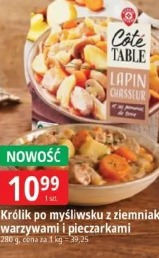 Królik po myśliwsku z ziemniakami, warzywami i pieczarkami Côté Table