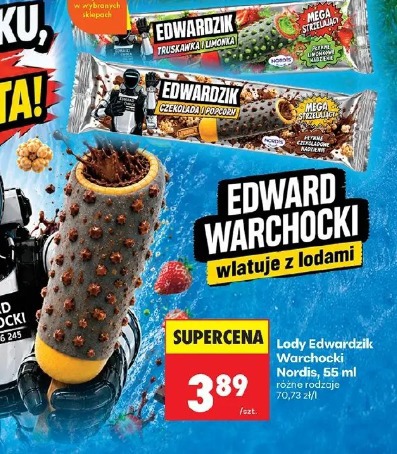 Lody Edwardzik Warchocki Nordis czekolada i popcorn