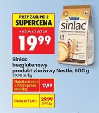 Sinlac bezglutenowy produkt zbożowy Nestlé