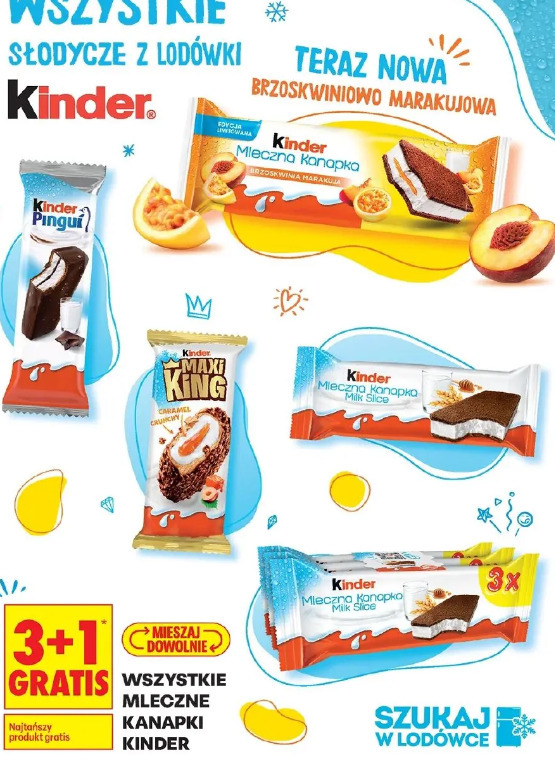Wszystkie słodycze z lodówki Kinder