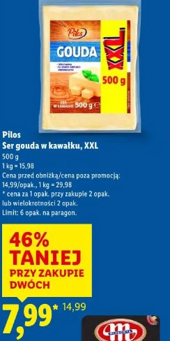 Ser Gouda w kawałku, XXL
