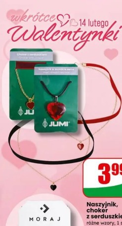 Naszyjnik, choker z serduszkiem