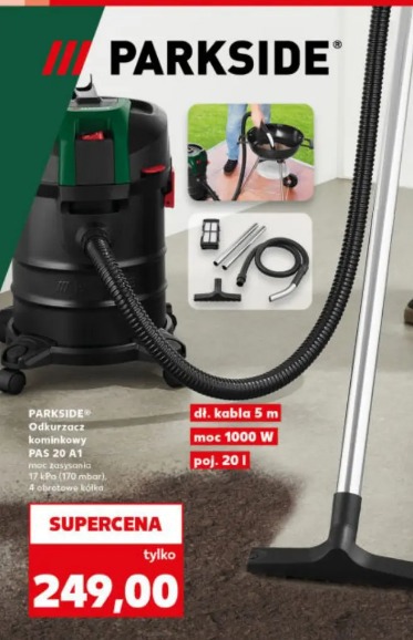 Parkside Odkurzacz kominkowy PAS 20 A1