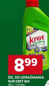 Żel do udrażniania rur Kret Bio