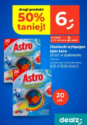 Chusteczki wyłapujące kolor Astro