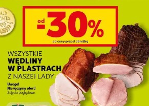 Wędliny w plastrach z lady