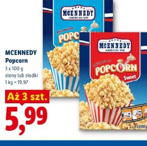 Mcennedy Popcorn słony lub słodki